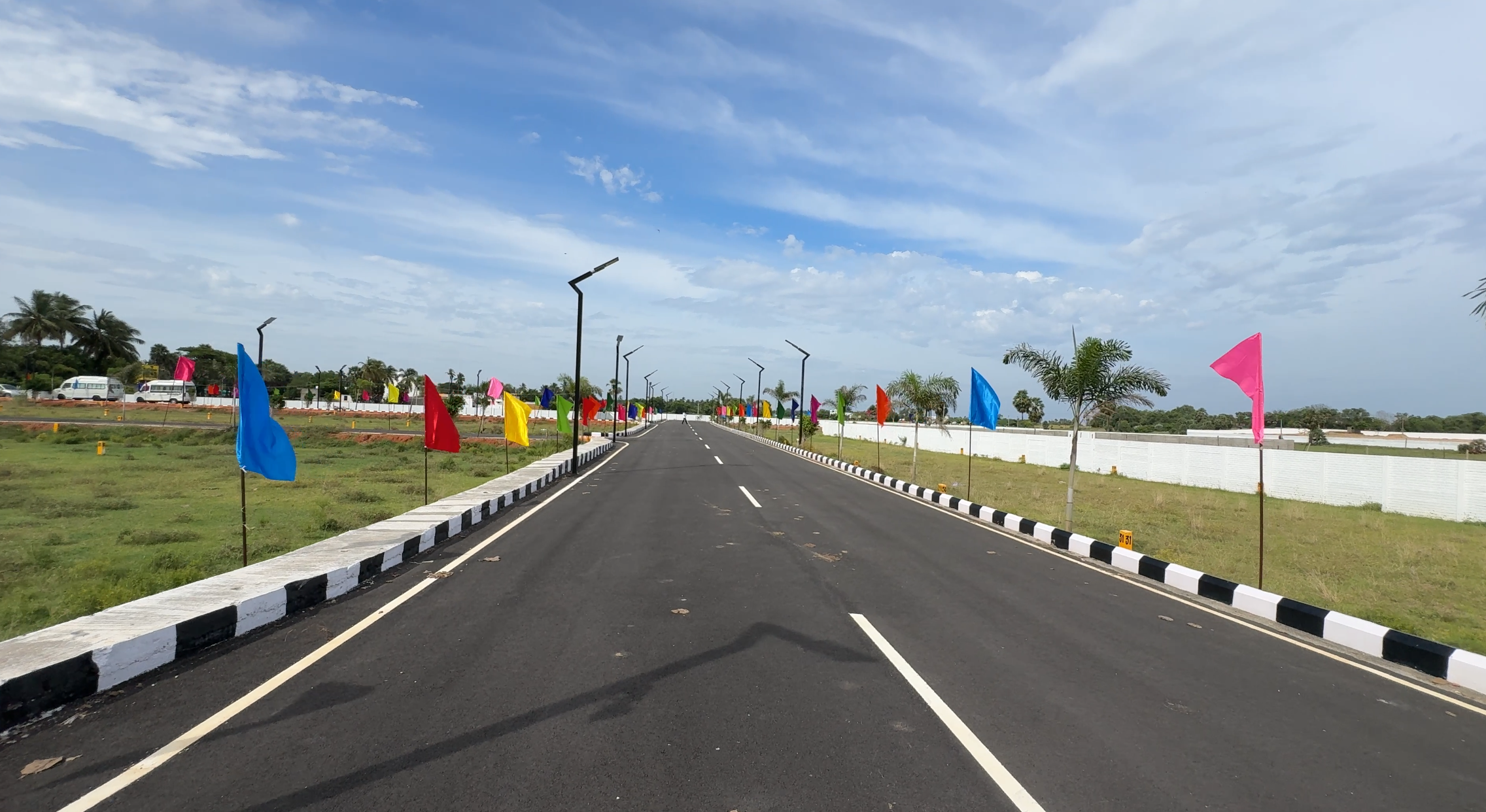 Internal black-top road at Aurowin Enclave